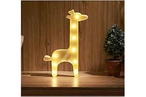 O&BTRC01 Giraffe Marquee Night Light for Kids Room Lamp Giraffe Neon Sign for Children Bedroom Christmas (Giraffe Light)