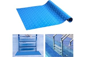 Bekeify Alfombrilla Antideslizante para Escaleras de Piscina 23×90cm PVC Alfombrilla Escalera Piscina con Textura Antideslizante Alfombrilla Antideslizante Piscina para Zona Húmeda Interior y Exterior
