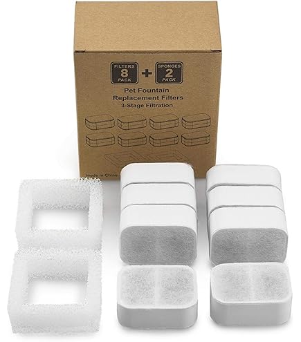 Ersatzfilter Für Katzenbrunnen - Mit Baumwolle & Aktivkohle 8x4,5x1,5cm