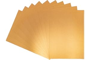 CRAFTER'S COMPANION Centura Metallic Single Colour 10 Sheet Pack-Copper, Cardstock, 34.4 x 22.5 x 0.5 cm