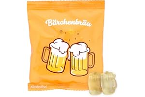 ‎FLAMINGO ON THE BEACH Fruchtgummi Bierkrüge 10er Pack (10 x 15g) – Ananas-Gummibärchen ohne Alkohol in Bierglas-Form – originelles Gastgeschenk & süße Partydeko für Geburtstag, Hochzeit, Oktoberfest, Kirmes & Männerabend