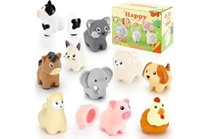 Staranry Jouets Montessori pour Enfants, Jeux Educatif 2 3 4 5 Ans, Animaux de la Ferme, Tri des Couleurs & Empilage Jouets d'apprentissage Assortis, pour Cadeau Enfants Filles Garçons et Filles
