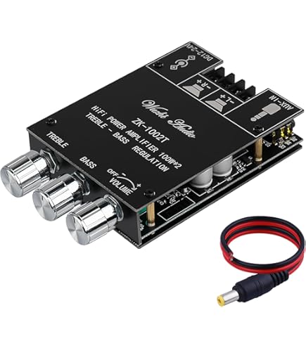 Placa Amplificadora Bluetooth Estéreo ZK-TB21 PRO 2.1 Canais 5.2 50W 100w Tpa3116d2 Chip Amplificador Aux I.206143375