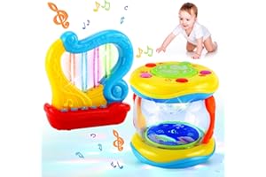 AIERRSON Toddler Toy Baby Toys 6 Months Plus, Sensory Toys for Baby Toys 6 to 12 Months, Octopus Light Up Toys with Music for Learning Fine Motor Skills, Crawling Toys for 1 2 3 4 Year Old Boy Girl Gifts