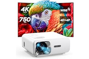 【AI Auto Focus/Auto Keystone】 Videoprojecteur 4K Jimveo 1080P 25000L WiFi6 Bluetooth Videoprojecteur Évitement Automatiques Détection Automatique de l'écran Retroprojecteur 4K Supporté Home Cinéma