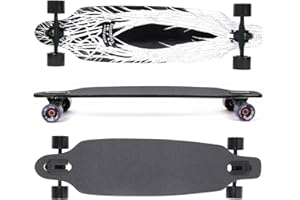 MAXOFIT IHR PARTNER FÜR SPORT UND FREIZEIT Maxofit Longboard dans différents Designs avec Planches en érable/Bambou de qualité supérieure pour débutants et confirmés