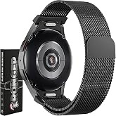 Rongep One Click 20mm Metal Hasır Kordon Samsung ile Uyumlu Galaxy Watch FE/7/6/5/4 Serisi İ&ccedil;in Manyetik Tasarım Kayış (40mm/