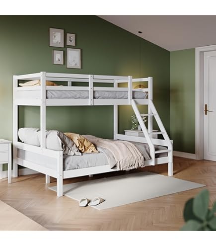 Reinforced Beds, 3FT KELLING BUNK BED, Natural Oak Finish, Wooden Bunk Bed Rubberwood Solid Wooden Slats - View #4
