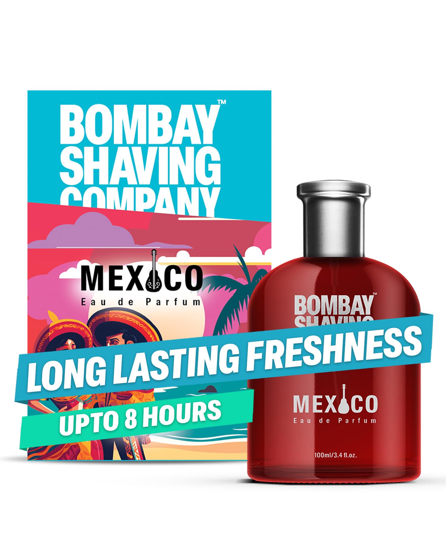 Bombay Shaving Company Perfum For Unisex| Mexico Premium Fragrances For Men 100ml | Perfume for men long lasting smell |Pack 