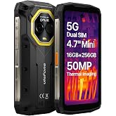 Ulefone Armor Mini 20T Pro 5G Thermal Imaging (Lepton 3.5) Rugged Smartphone Palm Size, 16GB+256GB, Battery 6200mAh Wireless