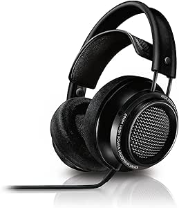 Philips Fidelio X2 Hi-Res Headphones Premium Design (Over-Ear, Velvet Cushions, 3 m Cable) - Black