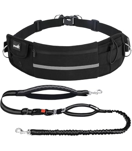 Cintura Canicross Trixie Con Guinzaglio - Per Jogging E Passeggiate, Mani Libere, Grigia - Foto 6