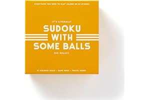 BRASS MONKEY Sudoku With Some Balls Sudoku Game Set, Cream White