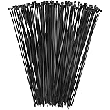 Kabelbinder, 100 Stück Nylon Kabelbinder, 300 mm x 3,6 mm Schwarz Zugfestigkeit 18kg, 12 Inches Selbstsicherndes Multifunktio