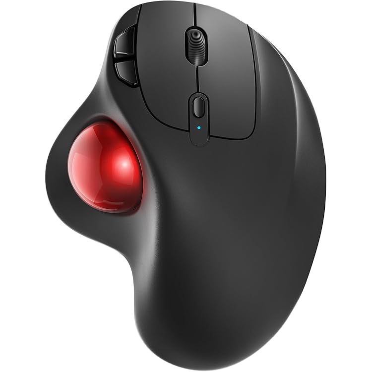 Logitech M570 Trackman Kabellose Ergonomische Trackball-Maus, 2.4 