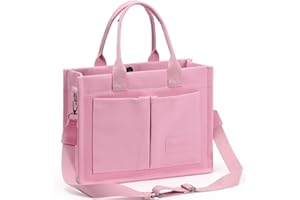 WantGor Tote Bag for Women, Canvas Crossbody Bags Shoulder Handbag Work Laptop Purse Messenger Hobo Satchel with Multi-pocket