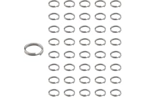 The Bead Shop 100 Anellini Doppio Giro in Acciaio Inossidabile da 12 mm – Anelli Tondi per Creazione Gioielli e Progetti Fai-da-te