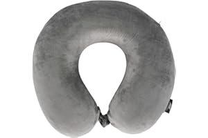 TRESPASS Memow Memory Foam Travel Neck Pillow - GREY EACH