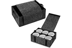 SHMSHNG Soporte para tazas de autocaravana, espacio de almacenamiento para 6 tazas, organizador de camping, almacenamiento para caravana, barco, cocina móvil (1 pieza, gris oscuro)