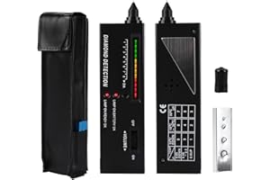 VAKLER Portable Electronic Diamond Tester Pen, Professional Moissan Diamond Tester High Accuracy Jewelry Detector for Diamond Jade Ruby Crystal Sapphire Agate gems Multi Gemstone Precious