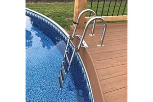 GLZXMQBP Echelle De Bain Échelle Piscine Pliable pour Bateau, Bateau en Acier Inoxydable Pont Yacht avec Marches Antidérapantes, Natation Main Courante Et Pédale Large 4 Charge 150Kg