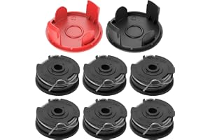 6 stycken grästrimmer spole, grästrimmer trådspole F016800351 kompatibel med BOSCH AdvancedGrassCut36 ART 30-36LI 24 24 27 27