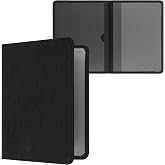 kwmobile Faux Suede Car Licence Cover - For 10.5 x 14.8 Folded Documents - Black