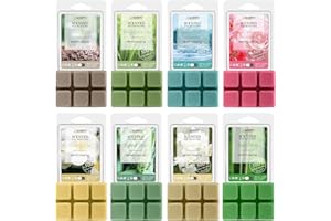 Salubrito Frühling Duftwachs für Duftlampe, Duftwachswürfel Wax Melts, Scentsy Duftwachs für Raumdüfte - Nach Regen, Meeresbrise, Bambus und Mehr, Frühlingssaison Duftwachs