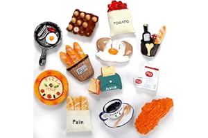 Lyellfe 12 Pack Food Fridge Magnets, Cute 3D Food Magnet for Refrigerator, Strong-adhensive Funny Kitchen Refrigerator Stickers for Kitchen Decor, Whiteboard, Map, Cabinets