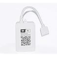 Global Tech WiFi ABS Smart LED Strip Controller, Convert Any LED Strip into Smart WiFi Enabled Strip RGB Option Compatible with Alexa and Google Assistant/Home (White)