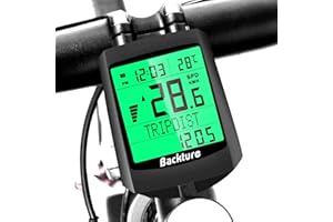 VOTUKU Ordinateur de vélo sans Fil, Compteur de Vitesse Multifonction pour vélo, IPX6 étanche Odomètre de vélo démarrage/arrêt Automatique sans Fil, Grand écran LCD