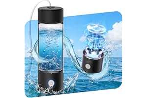 IUHFSIFS 4.0 Upgrade Hydrogen Water Bottle with Brush【Certification - 5000PPB】【NO.1 Double Hydrogen Content】Hydrogen Water Bottle with 2025 Advanced SPE PEM Technique, Applicable to Various Water2