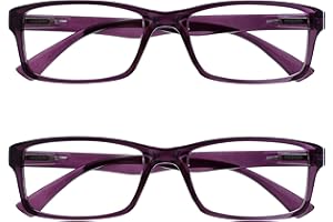 OPULIZE La Société Lunettes De Lecture Pourpre Lecteurs Valeur Pack 2 Hommes Femmes UVR2092P +2,50