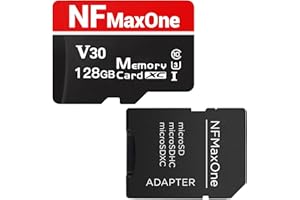 NFMAXONE Tarjeta de Memoria MicroSD 128 GB con Adaptador SD – SDXC Clase 10 hasta 100 MB/s – Compatible con 4K, GoPro, Cámara, Dron, Samsung, Teléfono, Tableta, Nintendo DS