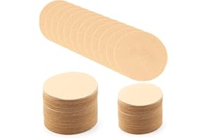 AIEX 700 piezas de papel de filtro de café alrededor de reemplazo de filtros de café se adapta a Aerobie Aeropress Cafeteras y Café Espresso, (6.4cm de diámetro)
