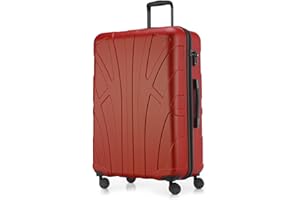 suitline - Gro√üer Koffer, TSA, 76cm, Gr√∂√üe L, Rot