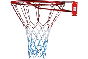 KIMET Basketballkorb für In- und Outdoor Basketball Ring Netz Qualität-und Sicherheitsgeprüft: Ø 37 cm