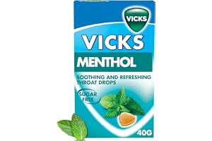 Vicks Menthol Throat Drops 40g | Refreshing Throat Drops