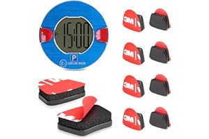 FIXCHORD 3M VHB 5952 8 Stück Ersatz Klebepads Kompatibel mit OOONO PARK P-DISC NO1, NO2, NO3, CO-DRIVER NO2, Klebepad für elektronische Parkscheiben, Parkuhrpad für Windschutzscheiben