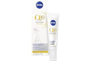 ‎NIVEA NIVEA Q10 Anti-Falten POWER Extra Straffende Augenpflege, Augencreme mildert Falten & Schwellungen, straffende Feuchtigkeitscreme mit Q10, Kreatin & Hyaluronsäure (15 ml)