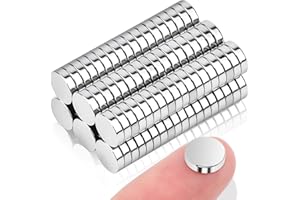 DGDUBRB 110 Stück Kleine Magnete Stark, Neodym Magnet Extra Stark Rund, 6x2mm Magnete für Magnettafel, Mini Magnet e, Whiteboard, Handwerk, Kühlschrankmagnete, Magneten Starker Halt