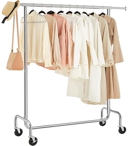 JOISCOPE Brede Klerenrail, 164x120cm Klerenrek voor Slaapkamer, Klerenrek met 2 Hangende Rails, 4 Haken, 4 Zijplanken, en Beneden Plank, Klerenrek voor het opslaan van Schoenen en Kleding, Wit