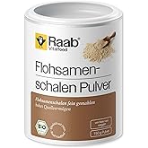 Raab Vitalfood Bio Flohsamenschalen-Pulver, mit 82% Ballaststoffen, besonders fein vermahlen, aus biologischem Anbau, vegan, 