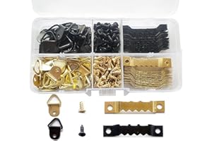 HQYBZP Bildaufhänger，252stück Bilderhaken,Bildaufhänger Selbstklebend，Bilderrahmen Aufhänger Geeignet Zum Aufhängen Von Bilderrahmen Und Malerei,Hängend An Holzrahmen,Eingelegten