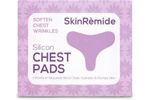 Skinremide 2 kiselskrynkliga dynor – anti-rynka premium återanvändbara lappar för hudlinjer förebyggande – rynkutjämnande över natten behandling för decollet