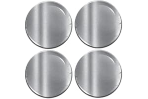 Biomar Labs® 4 x 60mm 3D Adesivi in Silicone per Coprimozzo Cerchione Copricerchi Tappi Ruote Auto Tuning Silver Colore Argento A 9760