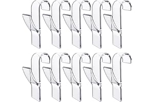 Nelxsene 10 Pezzi Ganci per Termoarredo Bagno Gancio Appendini Termoarredo Bagno Nero Bianco Trasparente Non Richiede Foratura Robusti Salvaspazio per Scaldasalviette,per Accappatoio, Asciugamani
