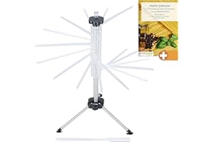 smartpeas Stendipasta - Essicatore per Asciugare La Pasta Fresca - 16 Braccia sullo Stendipasta per Tutta La Pasta Che Vuoi - Stendipasta + Incluso: Ebook