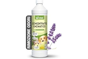 BIO-CHEM CLEANTEC Bio-Chem - Detergente enzimatico concentrato 1L - Combatte gli odori ostinati e le macchie - Azione probiotica naturale per tappeti, tessuti e superfici
