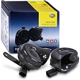 Hella Korna Te26 Set - 12V - 110Db(A) - 400Hz-500Hz - Y&uuml;ksek Ses/D&uuml;ş&uuml;k Ses - Elektrikli - Ece Onaylı - G&ouml;vde Rengi: Siyah - M